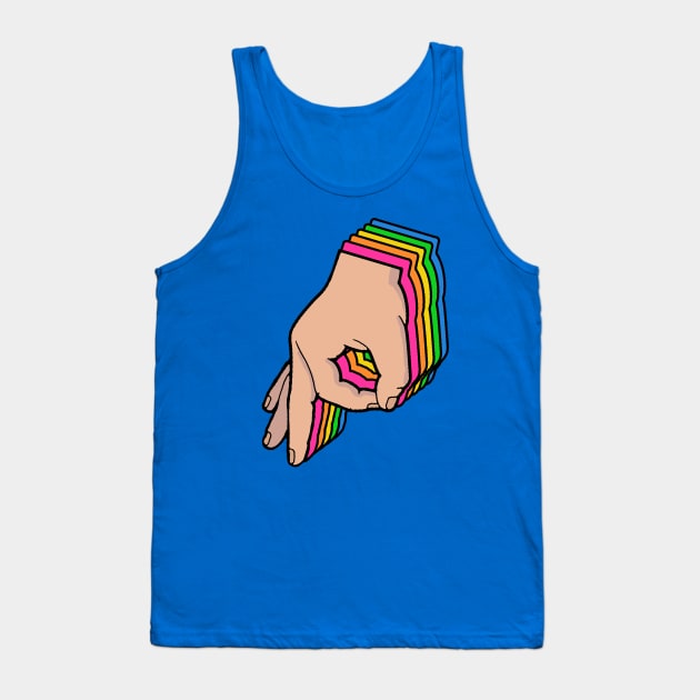 The Circle Game Rainbow Tank Top by Barnyardy